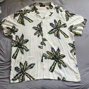 No Boundaries Palm Tree Button Down